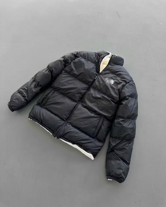 Men's black double-faced jacket