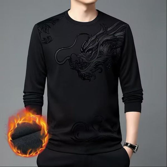 【🎉buy 2 Items get 5% off+free shipping】Dragon head hot diamond long sleeve sweatshirt