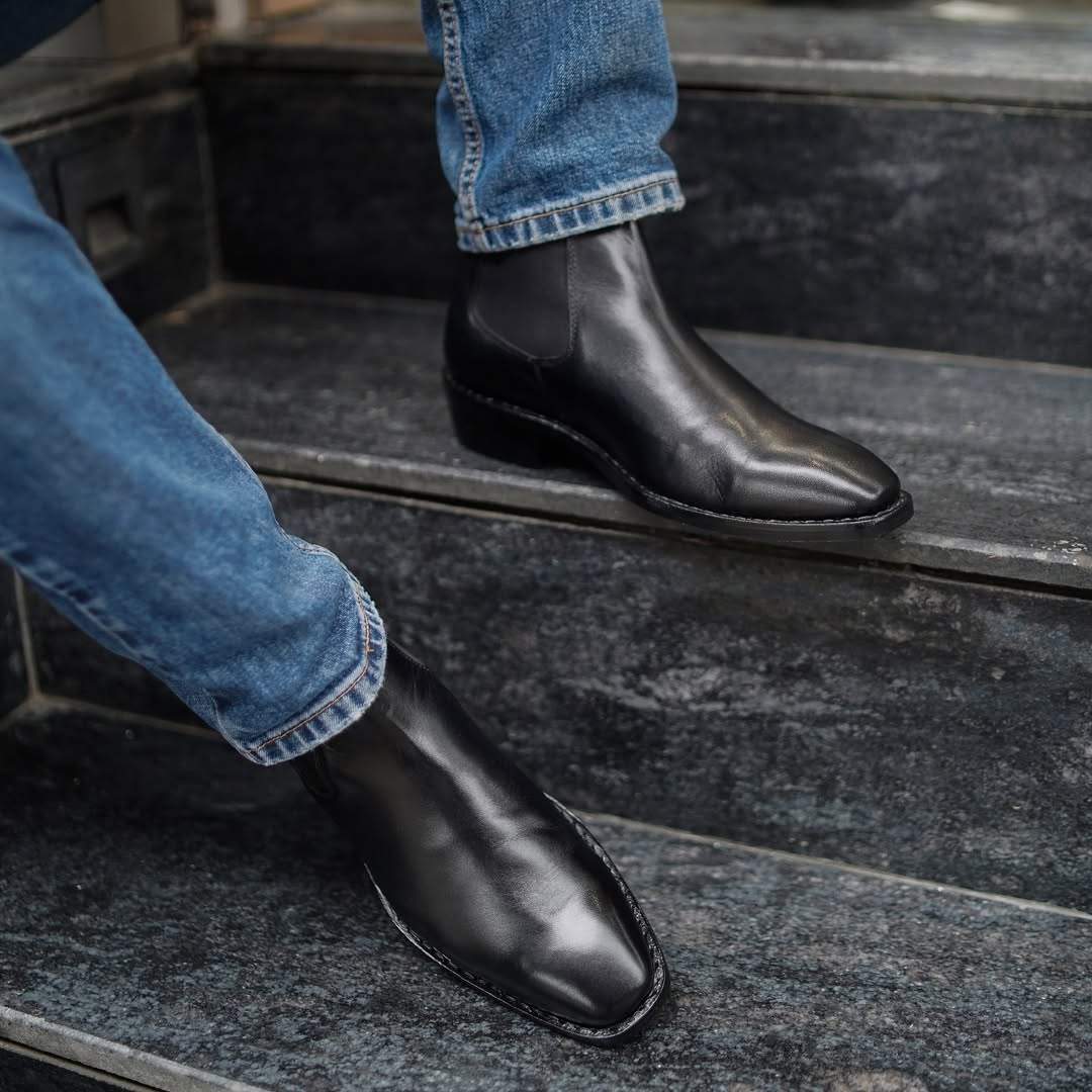 New Business Casual Genuine Leather Chelsea Boots