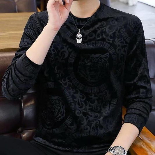 【🎉buy 2 Items get 5% off+free shipping】New style gold velvet casual warm long-sleeved bottoming shirt