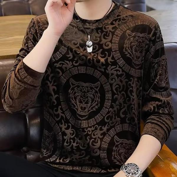 【🎉buy 2 Items get 5% off+free shipping】New style gold velvet casual warm long-sleeved bottoming shirt