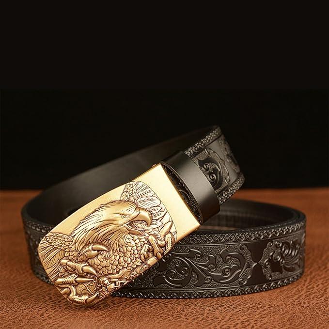 【50%OFF+ FREE SHIPPING】Men's Cowhide Vintage Engraved Eagle Belt