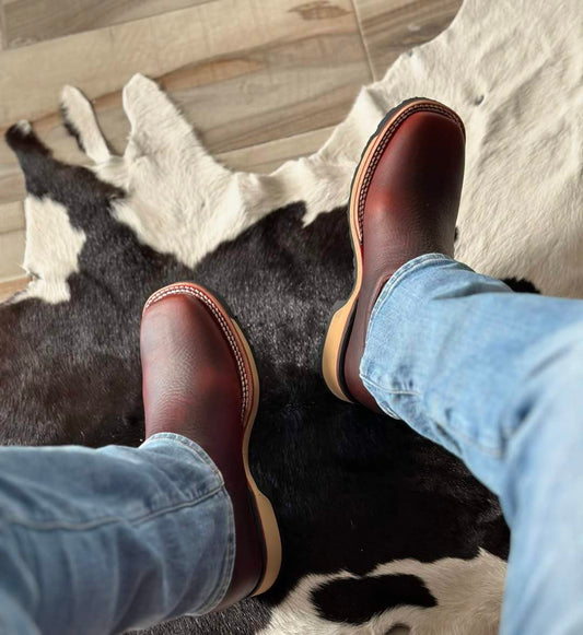 【🎉 50% off + buy 2 free shipping】Men's Natural  Western Cowboy leather Boots