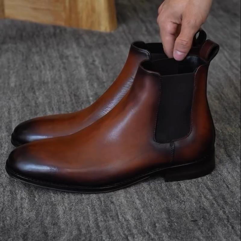 【🎉50% off+buy 2 free shipping】Men's New Leather Chelsea Boots