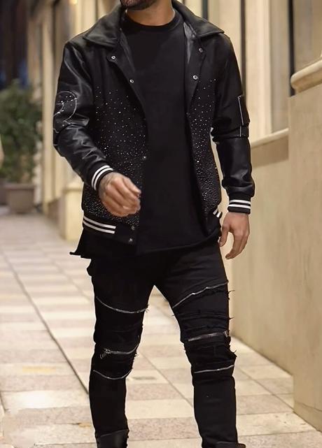 【50%OFF+ FREE SHIPPING】Men's Dazzle Pop Leather Jacket