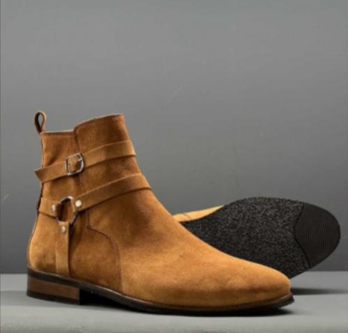 【50%OFF+ FREE SHIPPING】Men's short handmade leather suede British style Martin boots