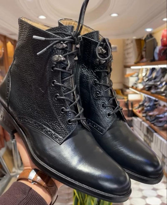 【🎉50%OFF+ FREE SHIPPING】Leather lace-up martin boots