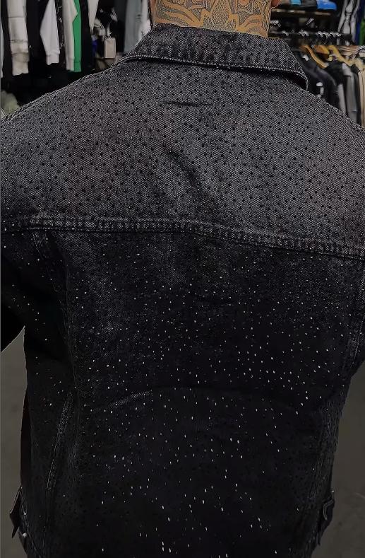 【50%OFF+ FREE SHIPPING】Dazzle Rhinestone Denim Jacket